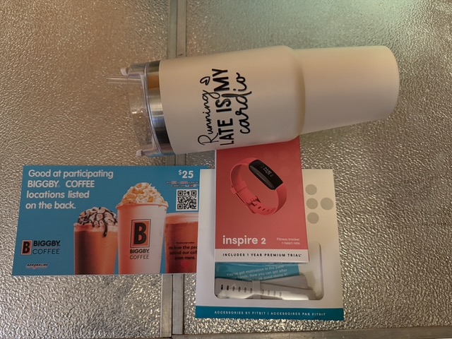 Biggby card with cup and inspire 2 watch.jpeg